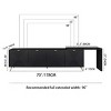 Extendable TV Stand for 70-90 Inch TV,Modern Wood Entertainment Center with Storage & Adjustable Shelves for Living Room-Baofuwish - 4 of 4