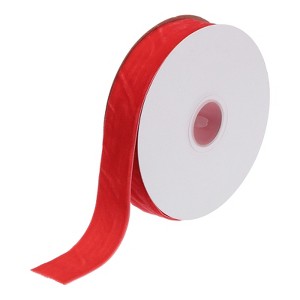 Unique Bargains Soft Single Face Spool Silky Velvet Ribbon for Bouquets DIY Crafts - 1 of 3