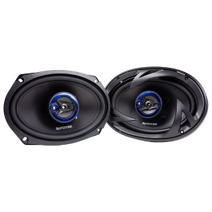 Autotek Street Machine 6 x 9 Inch 3-Way Car Audio Coaxial Speakers with Neo Mylar Soft Dome Tweeters for Crystal Clear Sound and Poly Cones, Pair - 1 of 4