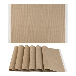 REGALWOVEN PVC Heat Resistant Washable Placemats 18" x 12" 6 Pcs - 1 of 4