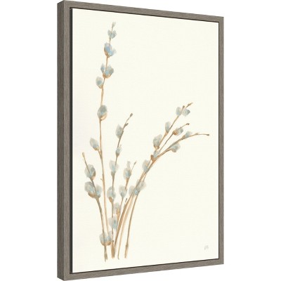 Willows III Framed Canvas Wall Art Print 16 x 23-in