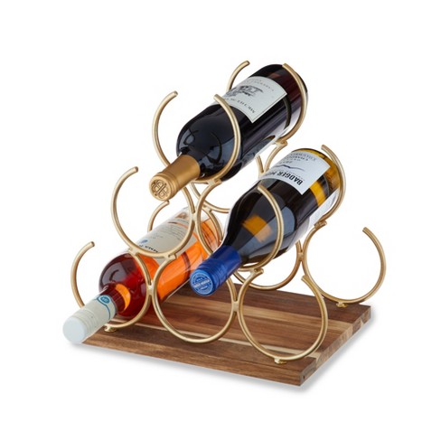 Acacia Honeycomb Wine Rack Set of 2