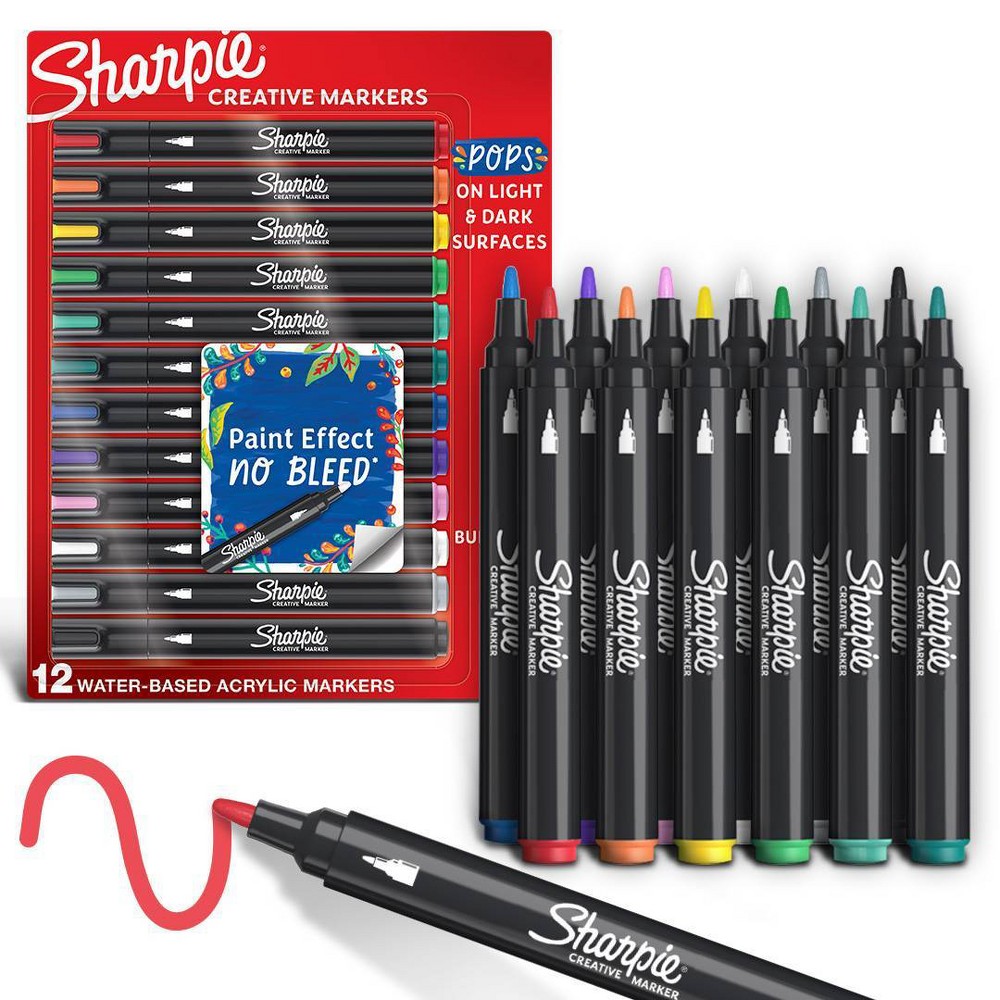 Photos - Accessory Sharpie 12pk Creative Markers Bullet Tip Multicolored 
