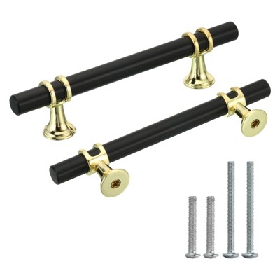 Unique Bargains Kitchen Cabinet Handle Long-lasting Drawer Pulls 3 3/4 inch Hole Center
