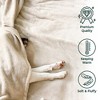 American Soft Linen Turkish Bedding Fleece Blanket, Oversized Plush, Soft and Cozy Warm Fleece Blanket for Couch and Sofa - 2 of 4