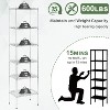 BestMassage 6-Tier Wire Shelf Unit Heavy-Duty Metal Shelving with Stable Base for Organizing Books Toys Clothes Kitchenware - 4 of 4