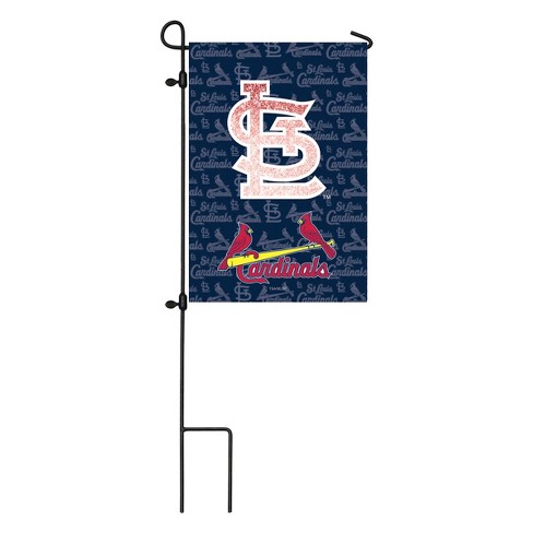 St Louis Cardinals Two Sided Glitter Accented Garden Flag Target