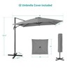 Sonkuki Outdoor 9x9 FT 240gsm Solution-Dyed Patio Cantilever Umbrella With Canopy - 3 of 4