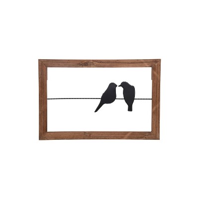 Rustic On A Wire Wood And Metal Wall Décor - Foreside Home & Garden