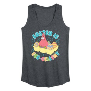 Women's - SpongeBob Squarepants - Easter Is Egg Graphic Racerback Tank - 1 of 4