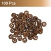 Unique Bargains Wooden DIY Craft Clothing 4 Holes Sewing Buttons 100 Pcs - 3 of 4