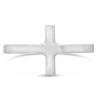 SHINE by Sterling Forever Sterling Silver Polished Cross Ring Silver Size 8 - 3 of 3