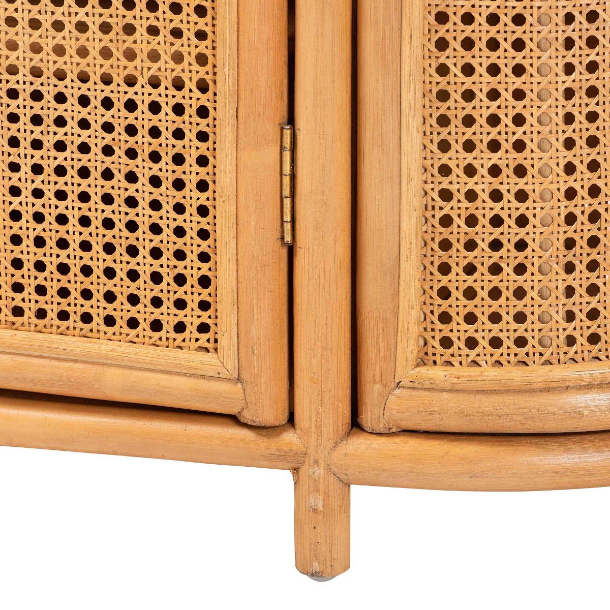 bali & pari Mckenna Natural Rattan Sideboard Light Honey/Gold - thumbnail 2