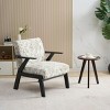 GlasFlength Accent Chairs Elegant Armchair Modern Side Chair Swivel Accent Chair Framed Armchair for Room, Gray, 27.56"*32.28"*31.1" - 3 of 4