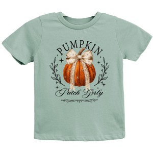 Coquette Pumpkin Patch Girly - Youth Short Sleeve Graphic T-Shirt and Toddler Short Sleeve Graphic T-Shirt - 1 of 3