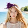 Unique Bargains Halloween Christmas Women's Flower Feathers Headband 1 Pc - 2 of 4