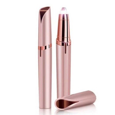 YEVYO Women Eyebrow Trimmer, Rechargeable Eyebrow Hair Remover - Rose Gold