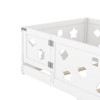 SEVOBAL Kids Furniture Floor Bed Full Size Solid Wood Slats with Heightened Safety Guardrails Door for Kids and Teens - 4 of 4