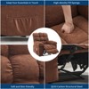 RONSHIN Wide Comfort Recliner with Massage & Heat,Overstuffed Breathable Fabric Rocking Chair,Ergonomic Recliner with Remote Control & 2 Side Pockets - 4 of 4
