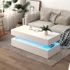 KIGFTSOD Three-Tier Foldable Coffee Table with Drawers for Living Room Home Furniture - 4 of 4