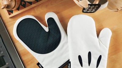 Disney Monochrome Silicone Spatula and Spoonula Set with Parawood Handles