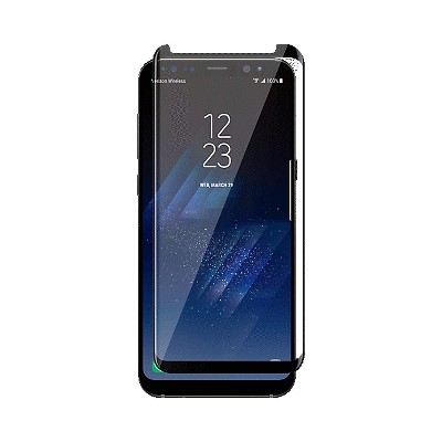 Verizon Curved Tempered Glass Screen Protector for Samsung Galaxy S8 Plus - Black