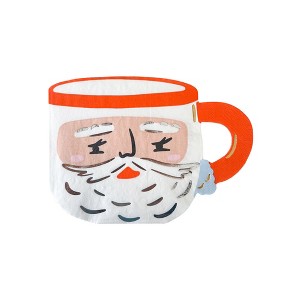Daydream Society - Santa Mug Napkins - Pack of 16 Paper Napkins - 1 of 2