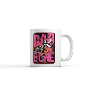 Crazy Dog Rad To The Bone Mug Funny Sarcastic Dinosaur Graphic Coffee Cup-11oz - 1 of 4