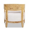 Jennifer Taylor Home Madrid 26.5" Burl Wood Barrel Accent Arm Chair - 4 of 4