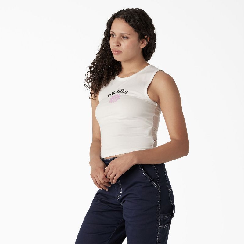 Dickies Women's Graphic Cropped Tank Top, 3 of 4