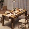 63″ Farmhouse Rectangular Dining Table for 4–6, 1.18″ Thick MDF Wood Kitchen & Dining Room Table for Apartment/Small Space with 300 lb Load Capacity - 2 of 4