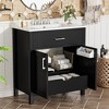 Whisen 30" Bathroom Storage Cabinet Bathroom Vanity with Ceramic Sink, Two Doors and Drawer - 3 of 4