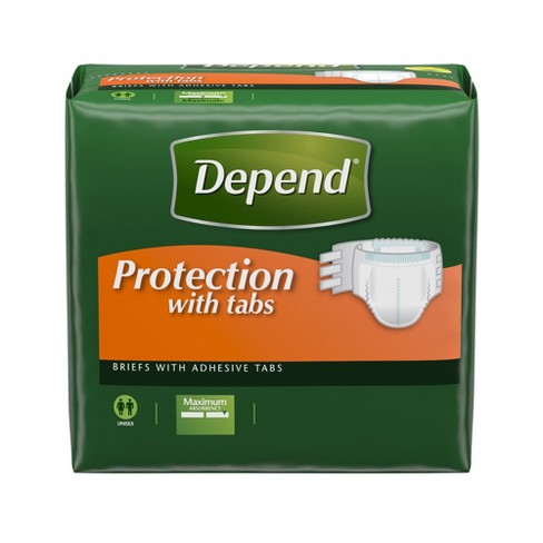 Depend Adult Incontinence Brief L Heavy Absorbency Overnight