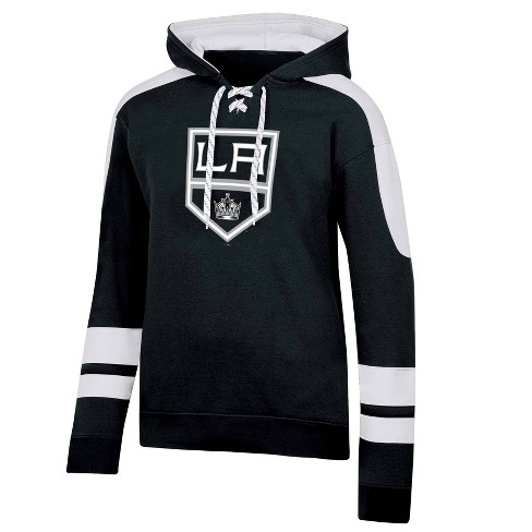 NHL Los Angeles Kings Men's Long Sleeve Hooded Sweatshirt with Lace - S