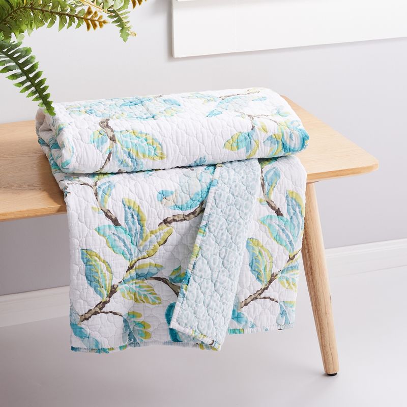 Cressida  Floral Quilted Throw - Levtex Home, 2 of 5