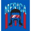 Americana Merica Mustached Man Adult Long Sleeve Hoodie - 2 of 2