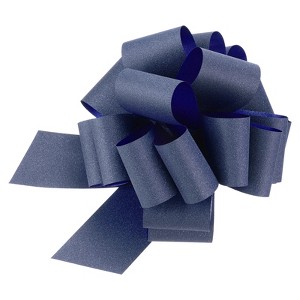 Unique Bargains Personalized Sparkly Gift Wrapping Large Pull Bows for Wedding Baskets 5 Pcs - 1 of 4
