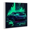 Stupell Industries Urban Sports Car Neon Graffiti Wall Plaque Art, 12" x 12" - 2 of 4