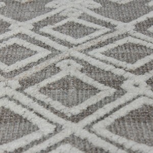 Uttermost Sieano Gray-Ivory Woolen Indoor Rug, 5' X 8' - 1 of 3