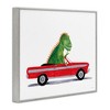 Stupell Industries Dinosaur Monster Sports Car Framed Giclee Art - 2 of 4