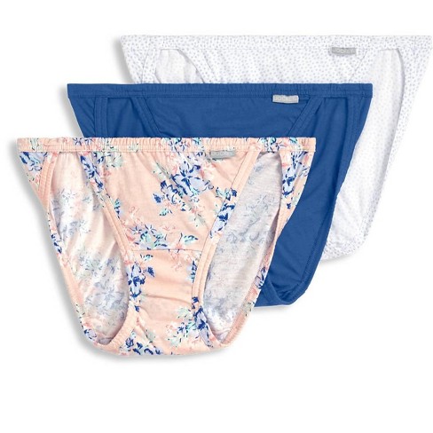 Jockey Elance String Bikini - 3 Pack 4 Marina Blue/simple Scatter  Dot/simple Spring Bouquet : Target