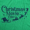 Mens Christmas Movie Time T Shirt Funny Holiday Tradition Santa Claus Graphic Novelty Tee - Crazy Dog Men's T Shirt - 2 of 4