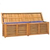 Garden Storage Box Warm wood Solid Teak Wood Large - 4 of 4