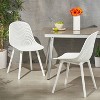 Set of 2 Posey Dining Chair, White-Christopher Knight Home - 2 of 4