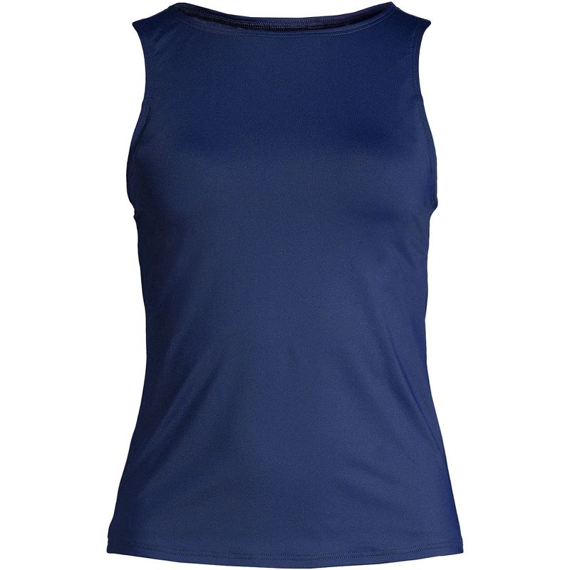 Lands' End Women's High Neck UPF 50 Modest Tankini Top Swimsuit, 3 of 5