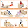 Safstar Wooden Climbing Toy Triangle Climber Set of 2 w/Seesaw Dual-sided Ramp Indoor - 4 of 4