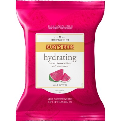 Burt's Bees Watermelon Towelettes Facial Cleanser - 30ct