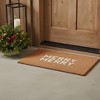 HomeRoots 24" X 36" Brown And White Christmas Outdoor Coir Door Mat - 2 of 4