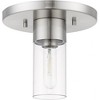 Livex Lighting Carson 1 - Light Flush Mount in  Brushed Nickel - 3 of 3