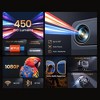 Yaber U12 Projector 450 ISO 1080P Auto Focus & Keystone, Smart system with Apps - 3 of 4